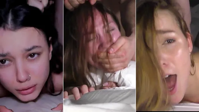 Kate Quinn, Coconey and Alexis Crystal in a Rough Hardcore Compilation
