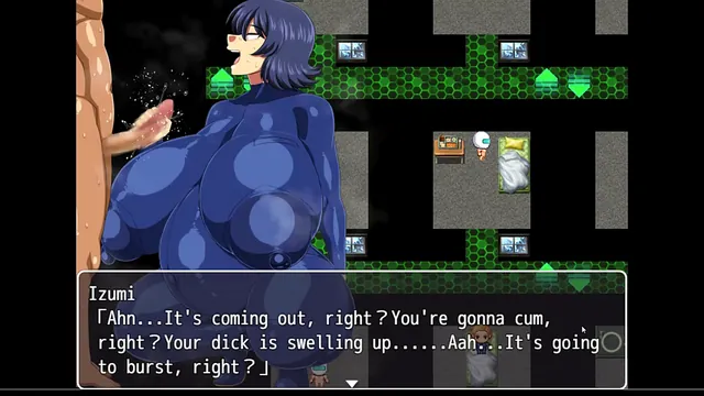Hentai game episode 31 has Todoroki swallowing a load that bulges her belly