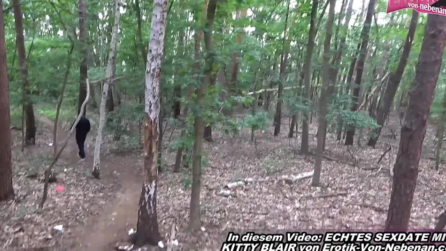 German amateurs turn the woods into an outdoor group sex party