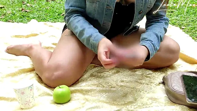 Leela Moon takes charge of a naughty picnic out in the park