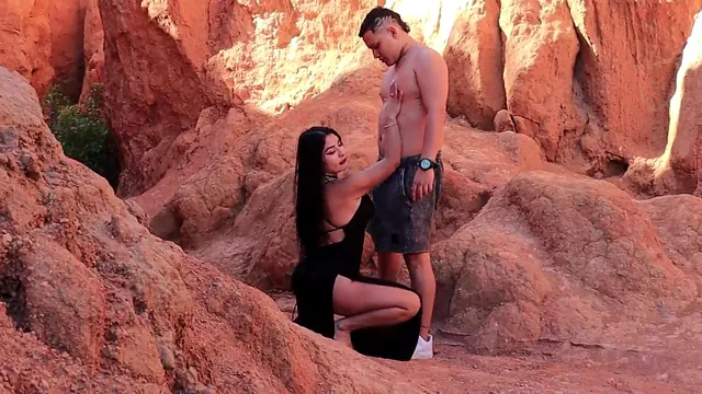 Aaroon Mush and Aleja Palacios get carnal out in the desert