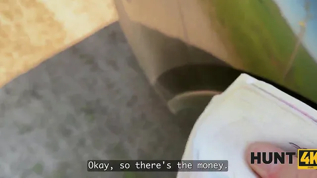 Stranger Gets a Blowjob Outdoors for Cash Then Anal