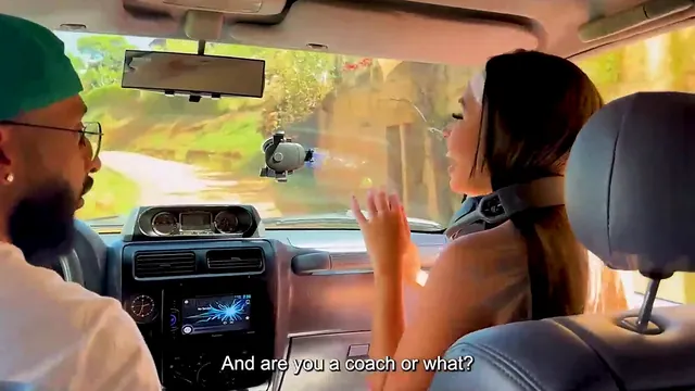 Daniela Andrea takes SoldierHugeCock in the car until she cums