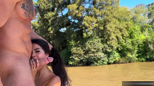 Gih Ribeiro, the Hottest Brazilian, Gets Fucked by Maximo Garcia on a Boat