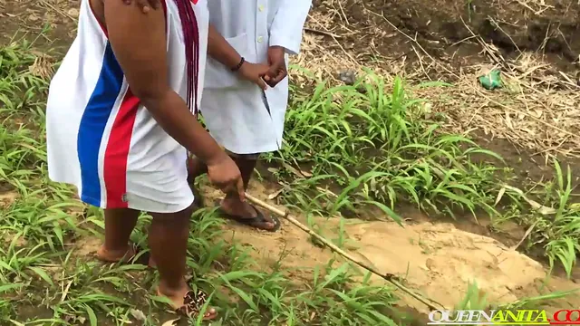 Doctor scene gets hardcore for Ebony Fuck Queen and African Big Dick