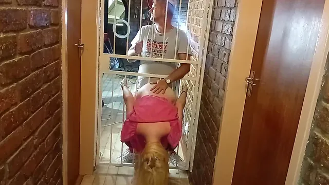 Blonde defies the stepdad's grounding and still fucks Bigjoe in high heels