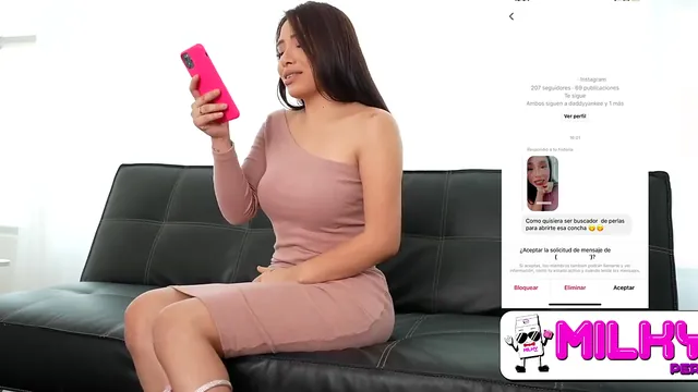 A Peruvian latina wants fresh dick and gets it from a lucky fan