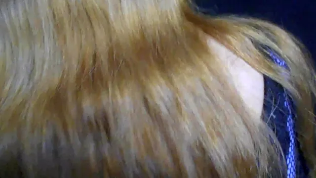 Blonde Nerd Friend in Glasses and Stockings Chases the Blues Away