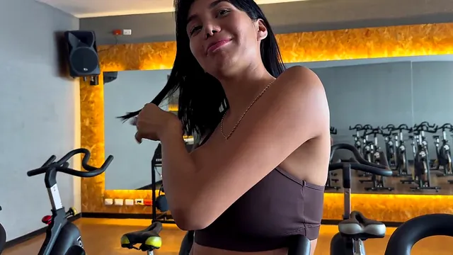 Valentino Roca Pounds a Big Ass Gym Stranger Named Anastthasia