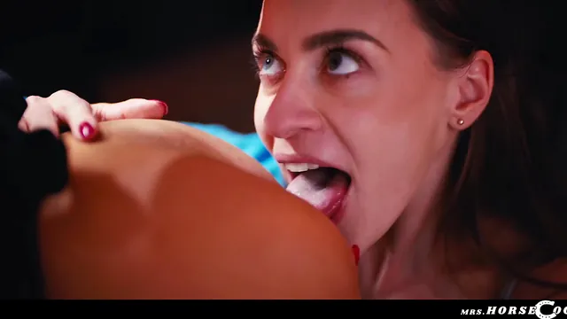 Josephine Jackson and Veronica Leal in a Futa Deepthroat Scene