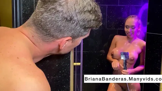 Kristof Cale gives Briana Moon rough sex in the living room and the shower