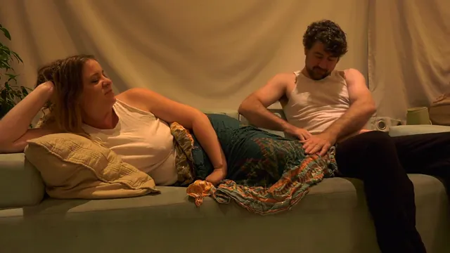 Stepmom and Stepson Alone Together at Home