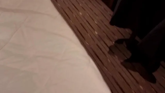 Amateur MILF wife with a big butt takes BBC anal at a hotel