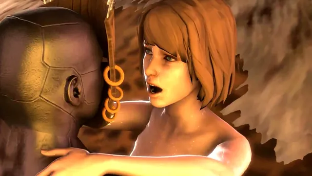 Max Caulfield Pleases Black Tribal Chiefs in This 3D Animation Part 4