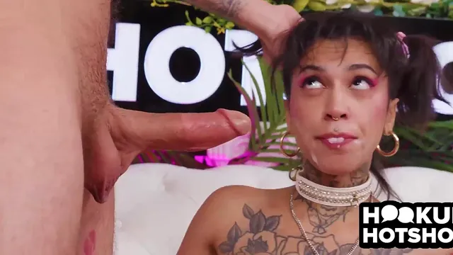 Ravyn Alexa Gags on a Dildo While Nade Nasty Pounds Her