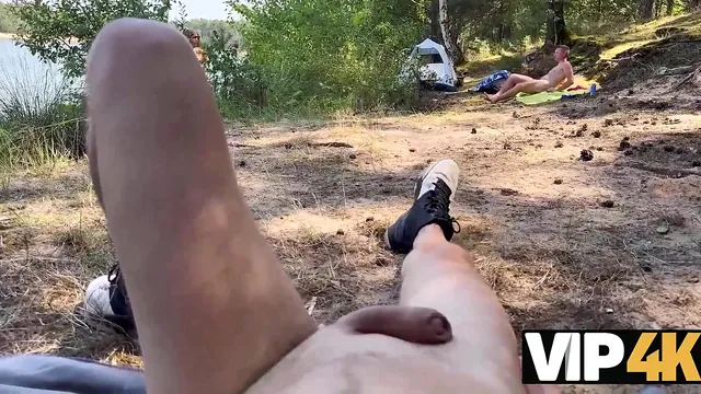 Blonde Picked up on the Beach While a Cuckold Watches