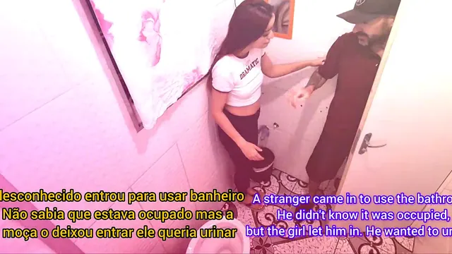 Fanny1 Gets Fucked in a Public Bathroom Without a Condom