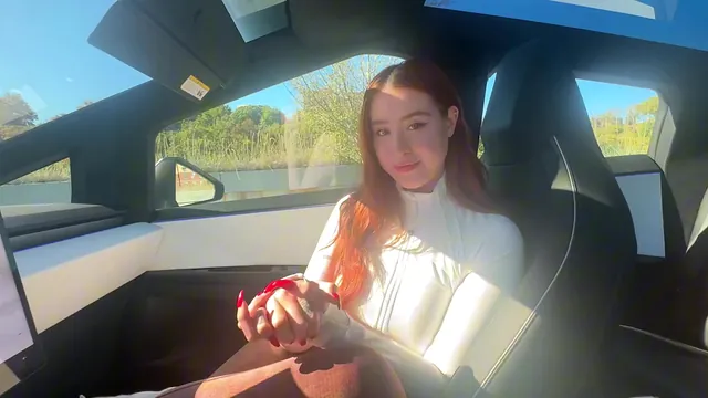 Roleplay Car Sex with Rosie Rider and Alex Majors Gets Creamy