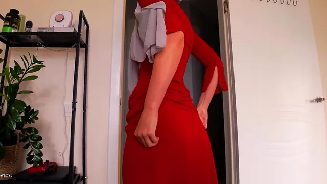Wowlove2 admires stepmom Wow Love in her fresh dress and pretty hijab