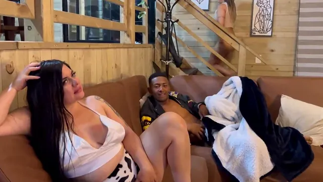 Antonella Jones joins a couple under the covers for an interracial threesome