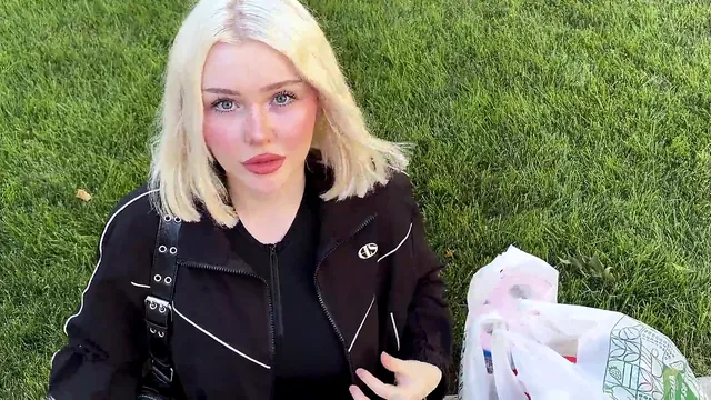 Sassy blonde Mariya begs for help to cum and gets Sega's creampie
