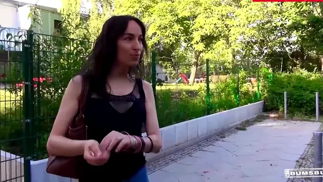 Priscilla, a German Newcomer, Gets Picked up and Tries Anal Outdoors