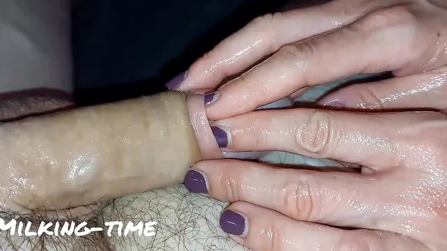 Uncircumcised Penis Handjob with Foreskin Play