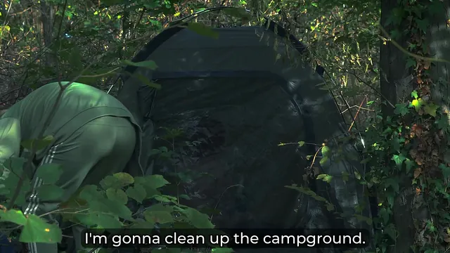 Vladimir P Quietly Fucks a Busty Redhead Stepmom Inside a Forest Tent