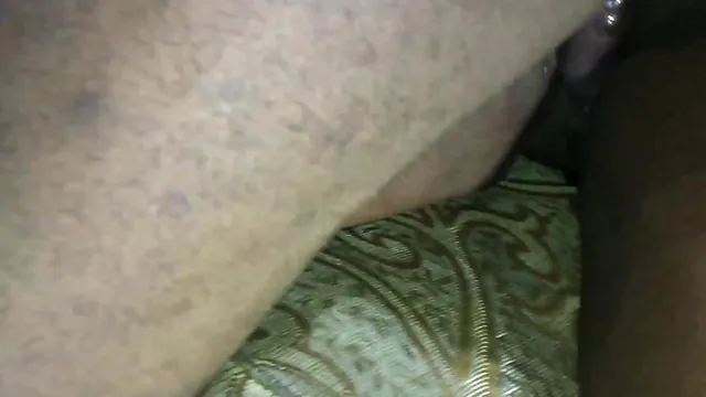 Rough fun with a chubby black woman in a new apartment