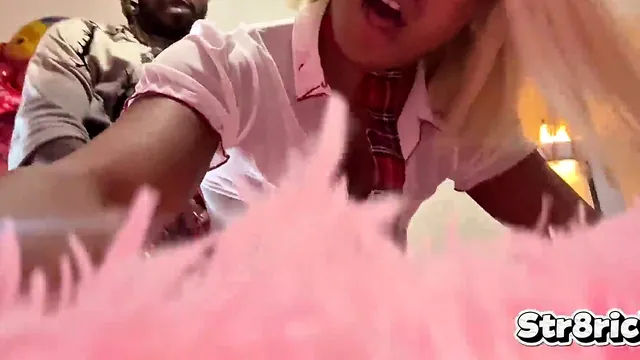 Her ex Rich BBC stretches ebony Fiji with his big cock