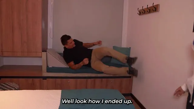 Busty Boss Celeste Alba Ends up Sharing a Hotel Bed with Tiba Rey