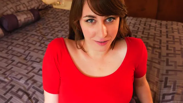 Petite Brunette Leia Lovelyn Roleplays Impregnation with Mister Leia