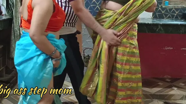 Kiran Bhabhi Pays the Landlord with Sex While His Wife Watches