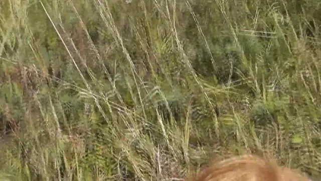 On a nudist beach Konstanzia lies naked in the sun and Penis73 jerks off