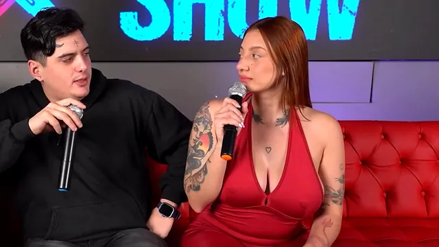 Colombian Devil Khloe fucks Milan Rodriguez in public following a porn show