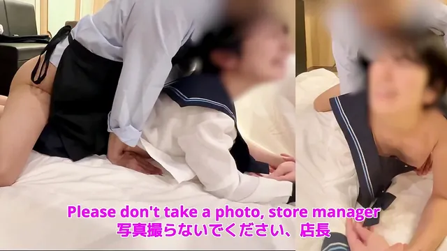 Maruta W and Store Manager Maruta H Share Dirty Talk and a Creampie