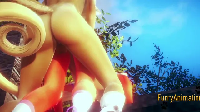 Animated Coco from Crash Bandicoot Is Fingered Then Fucked in a Garden