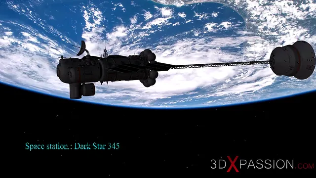 Sex cyborg pounds a horny girl hard on the space station