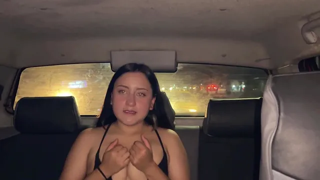 MellMiller takes Luis David bareback in the garage and he finishes inside her