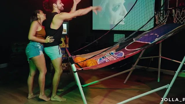 Latina MILF Jolla Shoots Baskets, Then Mark Stones Fucks Her in the Game Room