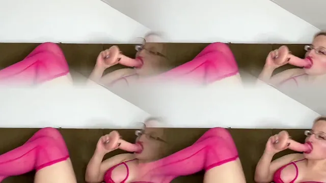 Bimbo Makeover for a Sissy Slut Who Practices Sucking on a Dildo