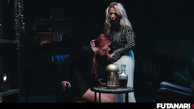 Shalina Devine Turns the Tables on Her Redhead Boss in a Busty Roleplay
