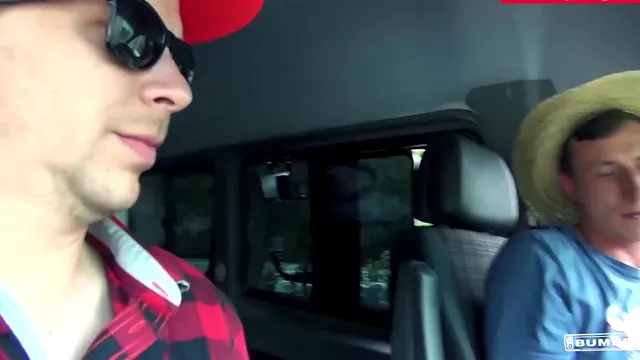 German Brunette July Johnson Tries a Big Cock Inside a Pick up Bus