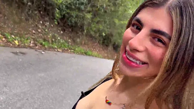 Latina Amateur Cheats with a Stranger in POV Blowjob