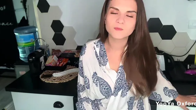 Stepmom Grinds Her Big Cock Against the Dryer While Showing Off Milky Big Boobs