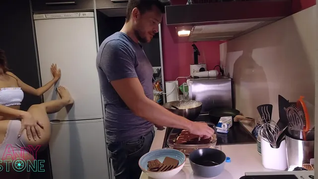 Latin American Lesbians Strip and Lick Pussy on a Cooking Channel