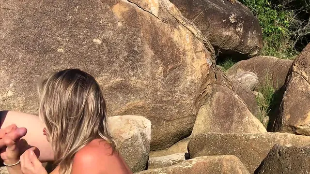 Jane R Keeps Sucking Outdoors Despite Passers by Then Asks for Anal