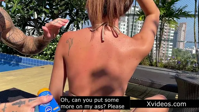 Poolside Sunscreen Request Leads Igor Ray to a Blowjob and a Hot Quickie