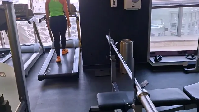 A Blonde Stranger From the Hotel Gym Gets Picked Up for Sex