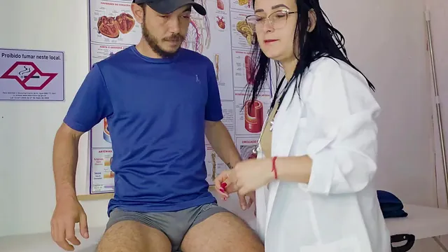 Oops, Kasallpimenta gets an erection around nurse Jennifer Pimenta